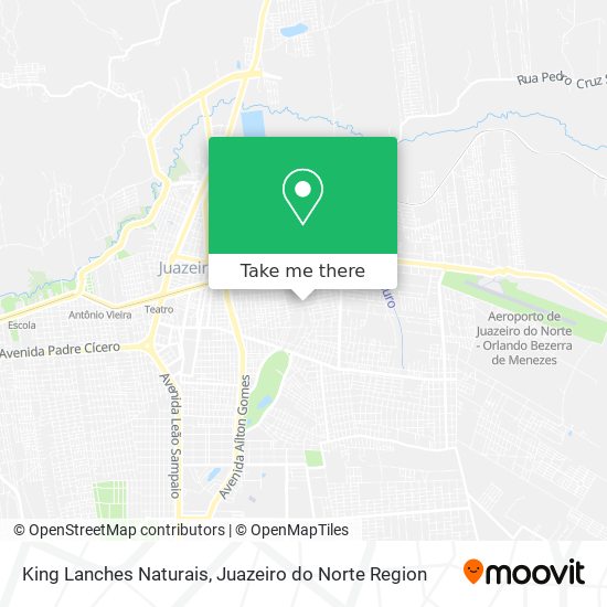 King Lanches Naturais map