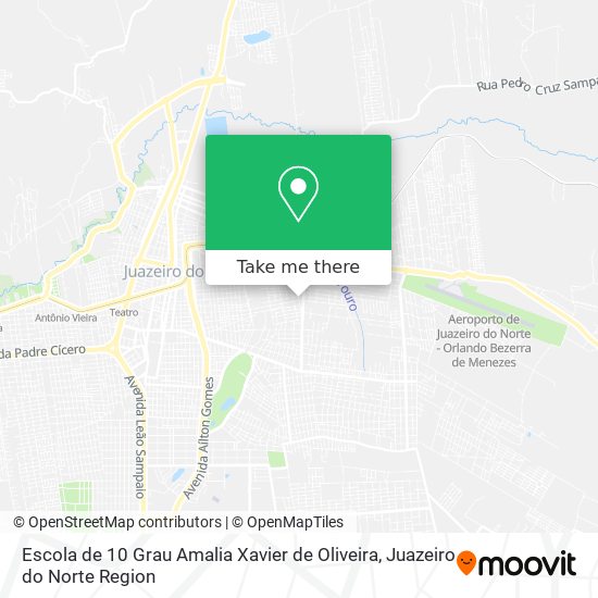 Mapa Escola de 10 Grau Amalia Xavier de Oliveira