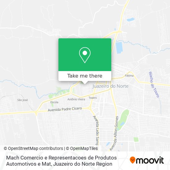 Mapa Mach Comercio e Representacoes de Produtos Automotivos e Mat