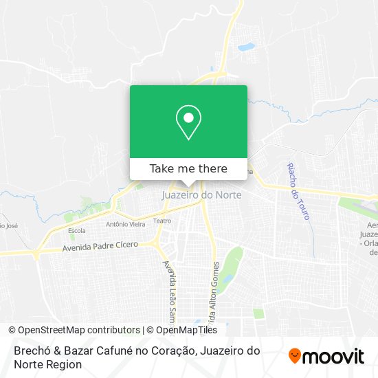 Mapa Brechó & Bazar Cafuné no Coração