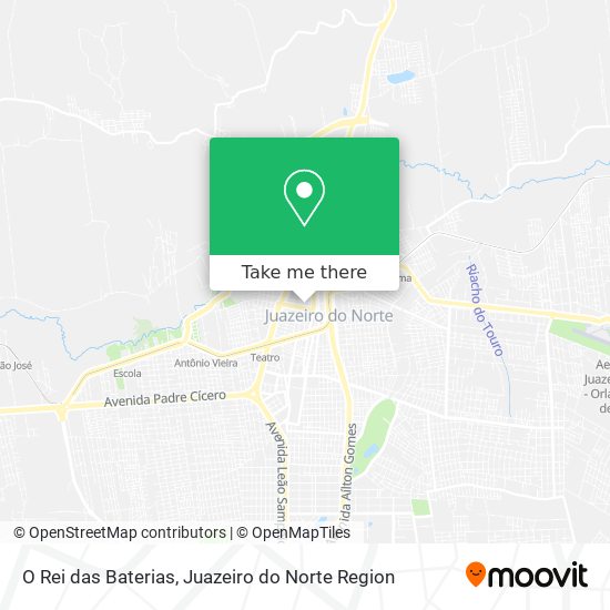 O Rei das Baterias map
