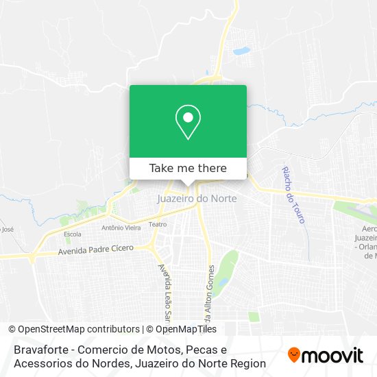 Bravaforte - Comercio de Motos, Pecas e Acessorios do Nordes map