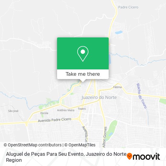 Mapa Aluguel de Peças Para Seu Evento