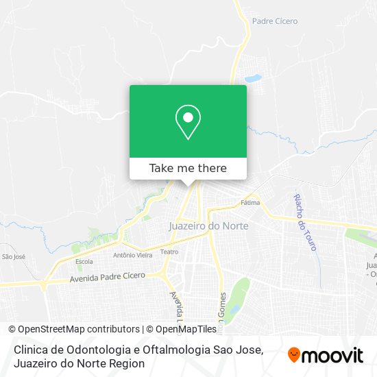 Mapa Clinica de Odontologia e Oftalmologia Sao Jose