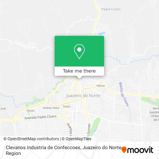 Clevanos Industria de Confeccoes map