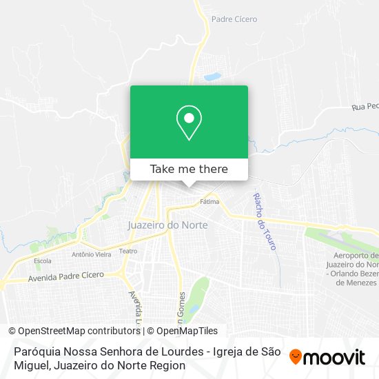 Mapa Paróquia Nossa Senhora de Lourdes - Igreja de São Miguel