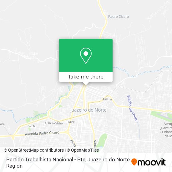 Mapa Partido Trabalhista Nacional - Ptn