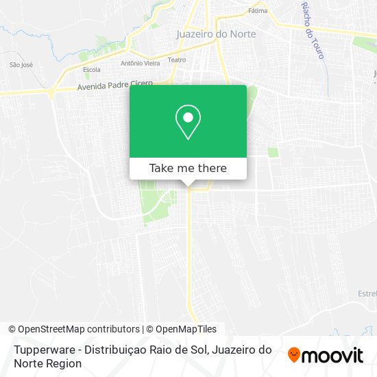 Mapa Tupperware - Distribuiçao Raio de Sol