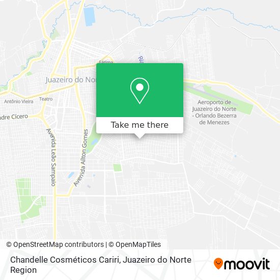 Chandelle Cosméticos Cariri map