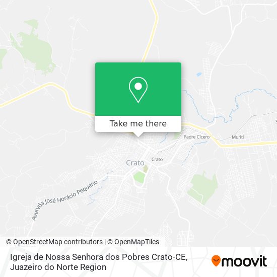 Igreja de Nossa Senhora dos Pobres Crato-CE map