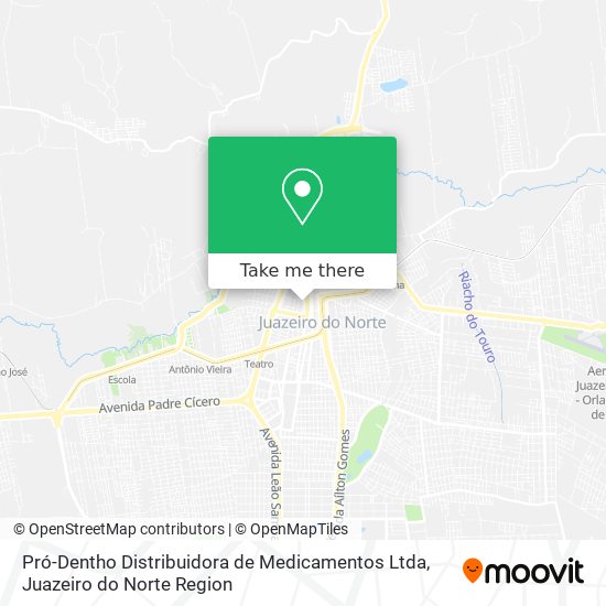 Pró-Dentho Distribuidora de Medicamentos Ltda map