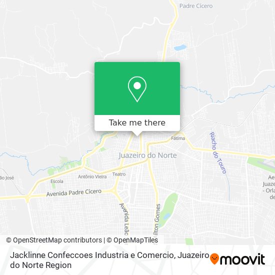 Mapa Jacklinne Confeccoes Industria e Comercio