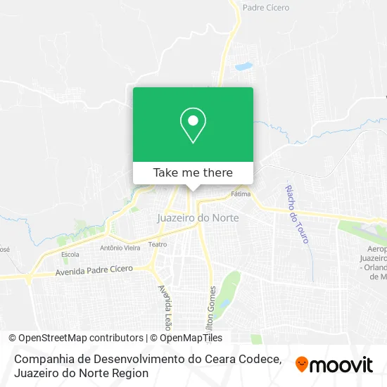 Companhia de Desenvolvimento do Ceara Codece map