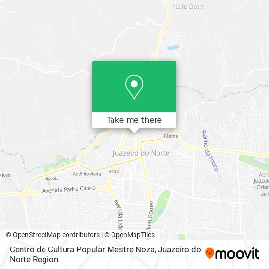 Mapa Centro de Cultura Popular Mestre Noza