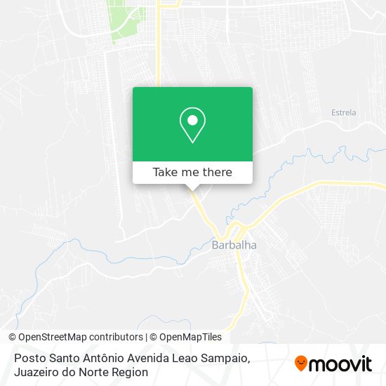 Mapa Posto Santo Antônio Avenida Leao Sampaio