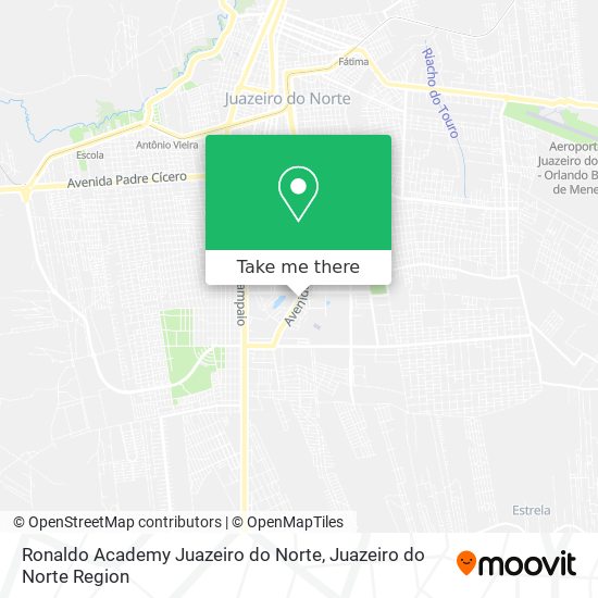 Mapa Ronaldo Academy Juazeiro do Norte