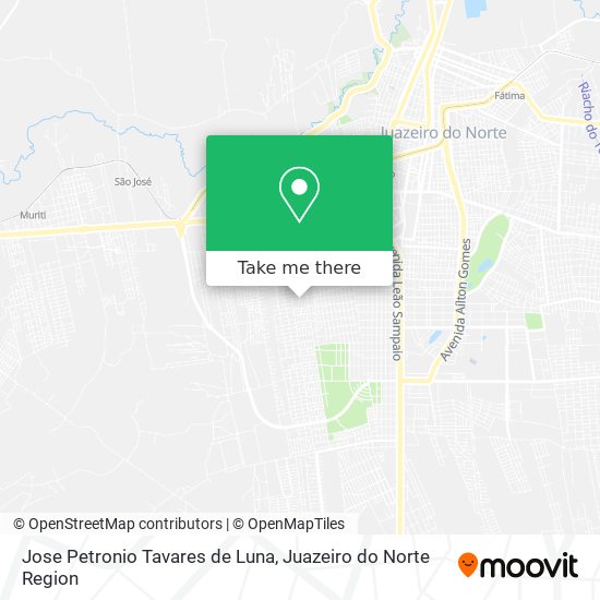 Mapa Jose Petronio Tavares de Luna