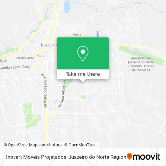 Mapa Inovart Moveis Projetados