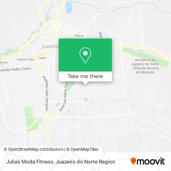 Mapa Julia's Moda Fitness