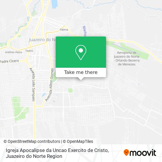 Igreja Apocalipse da Uncao Exercito de Cristo map