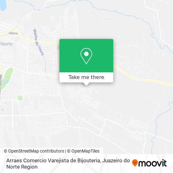 Mapa Arraes Comercio Varejista de Bijouteria