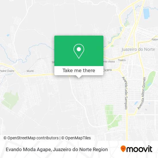 Evando Moda Agape map