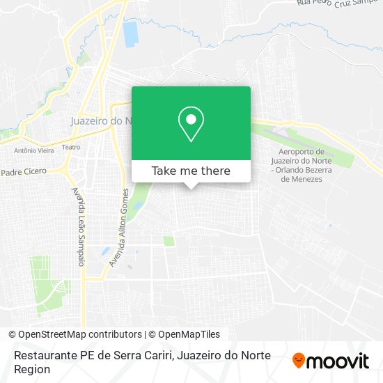 Mapa Restaurante PE de Serra Cariri