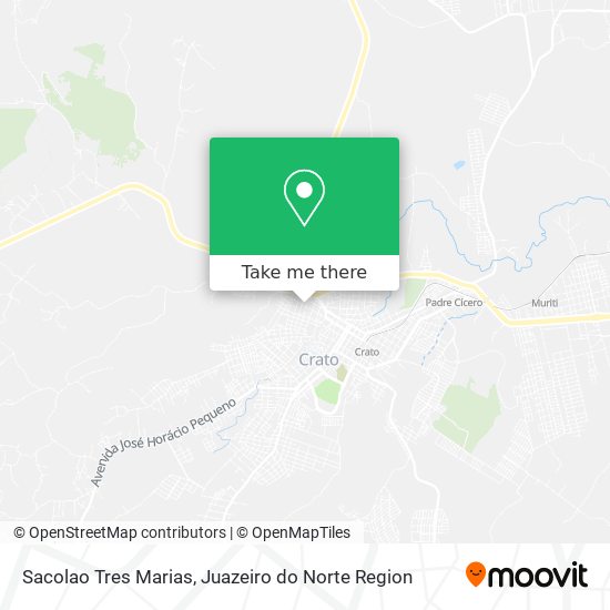 Sacolao Tres Marias map