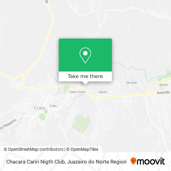 Mapa Chacara Cariri Nigth Club
