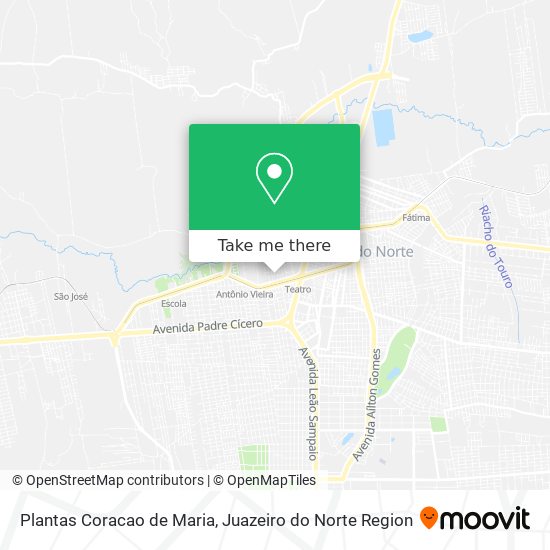 Plantas Coracao de Maria map