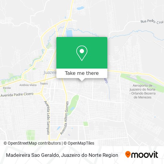 Mapa Madeireira Sao Geraldo