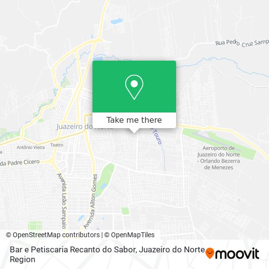 Mapa Bar e Petiscaria Recanto do Sabor
