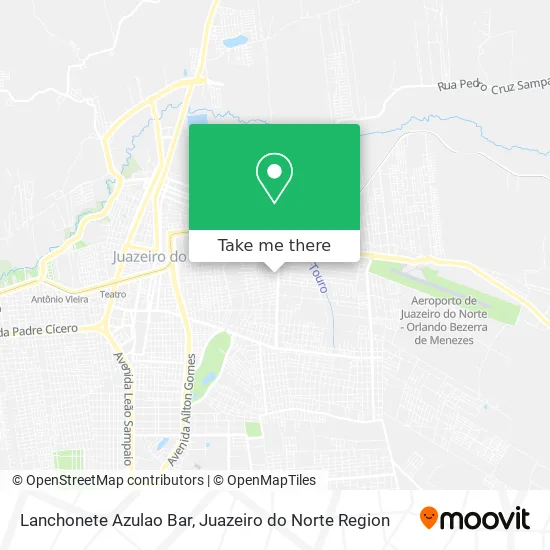 Lanchonete Azulao Bar map