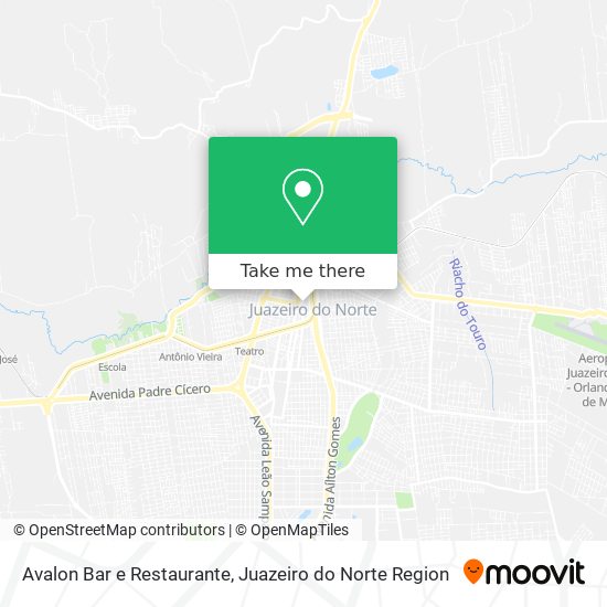 Mapa Avalon Bar e Restaurante