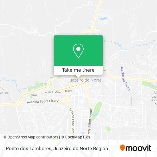 Ponto dos Tambores map