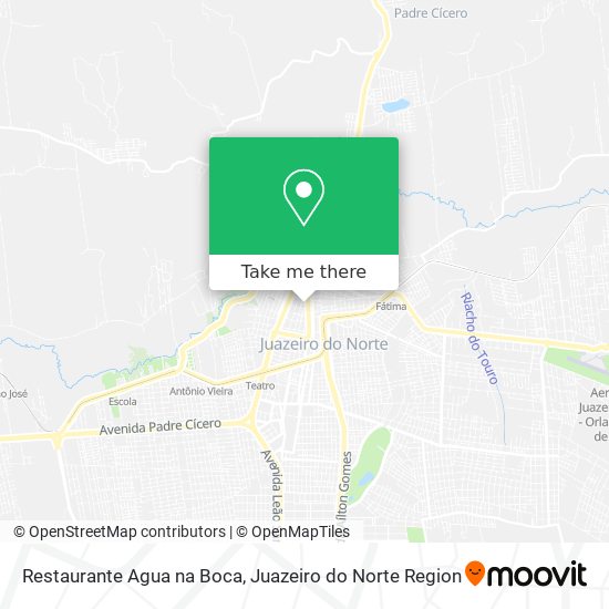 Mapa Restaurante Agua na Boca