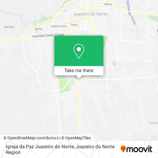 Igreja da Paz Juazeiro do Norte map