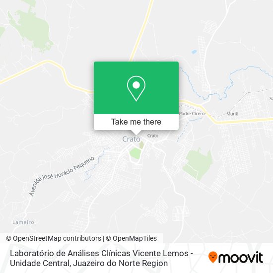 Mapa Laboratório de Análises Clínicas Vicente Lemos - Unidade Central