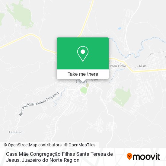 Mapa Casa Mãe Congregação Filhas Santa Teresa de Jesus