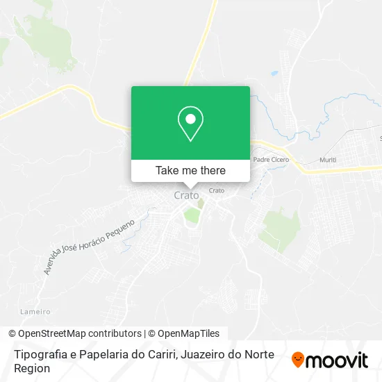 Tipografia e Papelaria do Cariri map