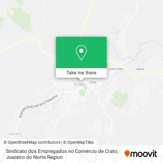 Sindicato dos Empregados no Comércio de Crato map