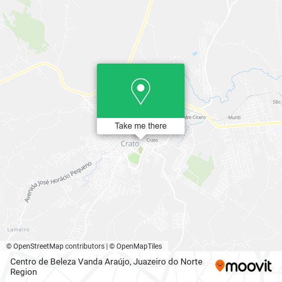 Mapa Centro de Beleza Vanda Araújo