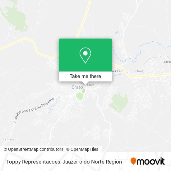 Mapa Toppy Representacoes