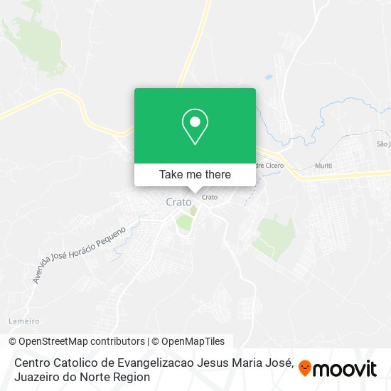 Mapa Centro Catolico de Evangelizacao Jesus Maria José