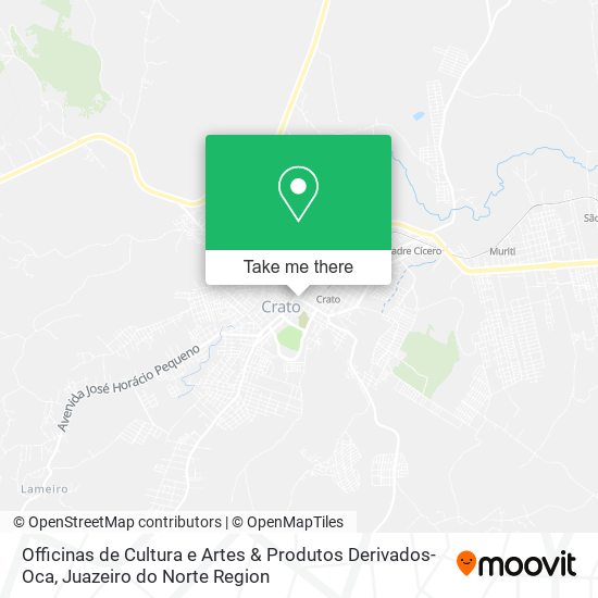 Officinas de Cultura e Artes & Produtos Derivados-Oca map