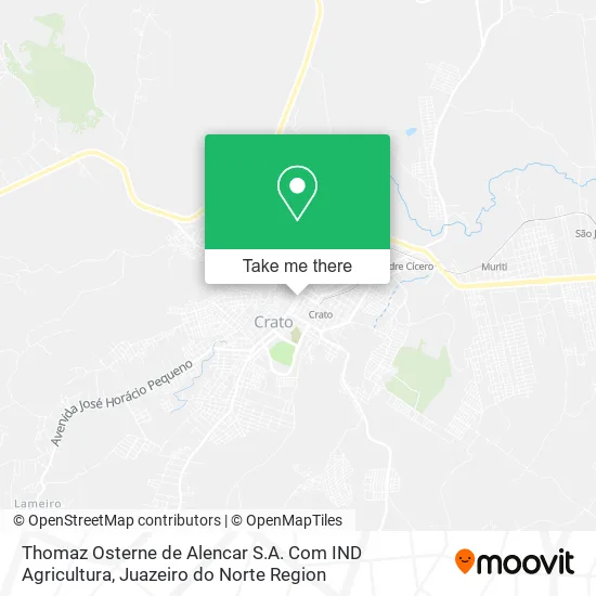 Thomaz Osterne de Alencar S.A. Com IND Agricultura map