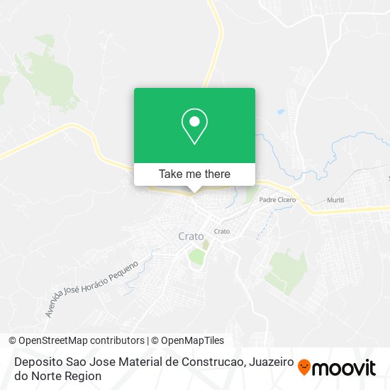 Mapa Deposito Sao Jose Material de Construcao