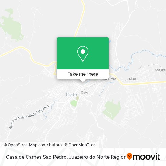 Mapa Casa de Carnes Sao Pedro