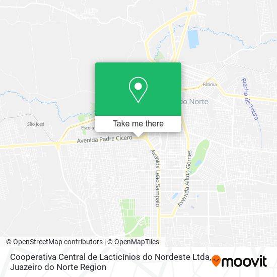 Cooperativa Central de Lacticínios do Nordeste Ltda map