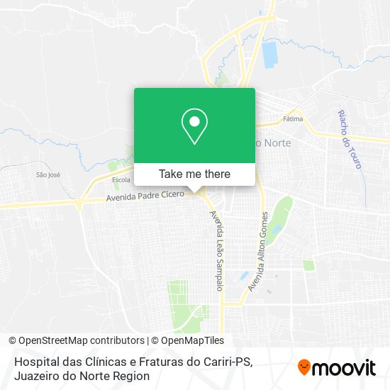 Hospital das Clínicas e Fraturas do Cariri-PS map